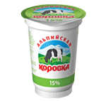 Sour cream product "Alpiiskaya korovka"