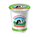 Sour cream product "Alpiiskaya korovka"