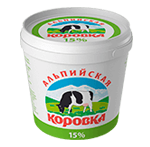 Sour cream product "Alpiiskaya korovka"