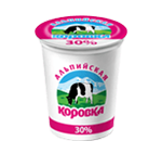 Sour cream product "Alpiiskaya korovka"
