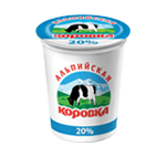 Sour cream product "Alpiiskaya korovka"